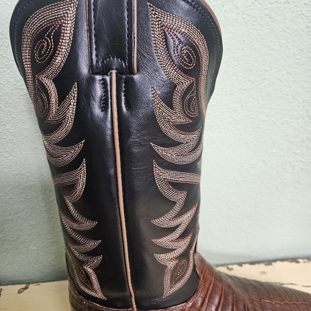 Nocona Legacy Collection Caiman Western Boots - Picture 4 of 14